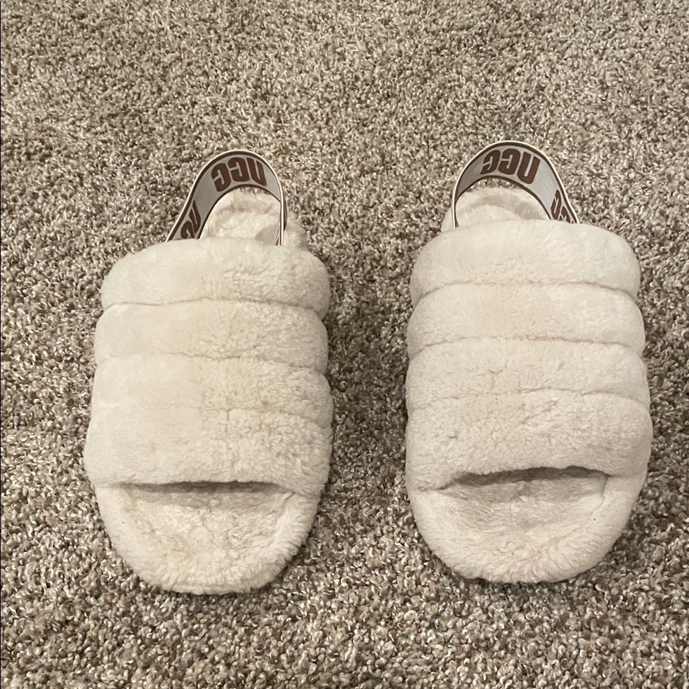 UGG Fluff Yeah Cream Slides